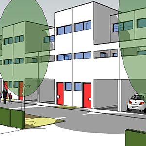 Wettbewerb Wohnanlage in 70327 Stuttgart-Hedelfingen – weitere Ansicht